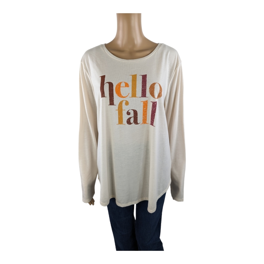 State of Mine Hello Fall Long Sleeve Top XXL
